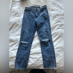 Levi’s Split Hem 724 High Rise Straight Jeans